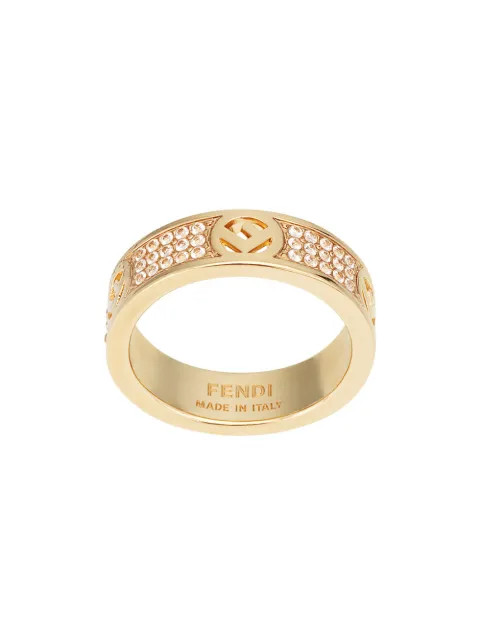crystal detail monogram ring | Farfetch Global