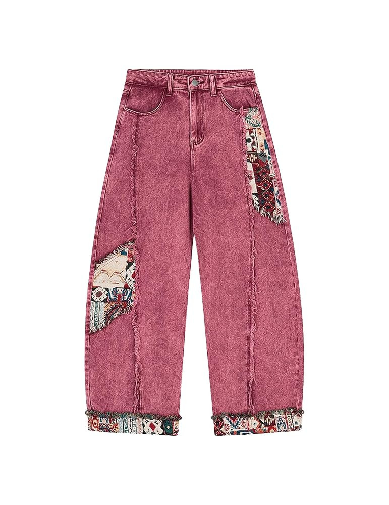Aelfric Eden Womens Baggy Jeans Patchwork Barrel Jeans Vintage Y2k Wide Leg Streetwear Denim Pant... | Amazon (US)