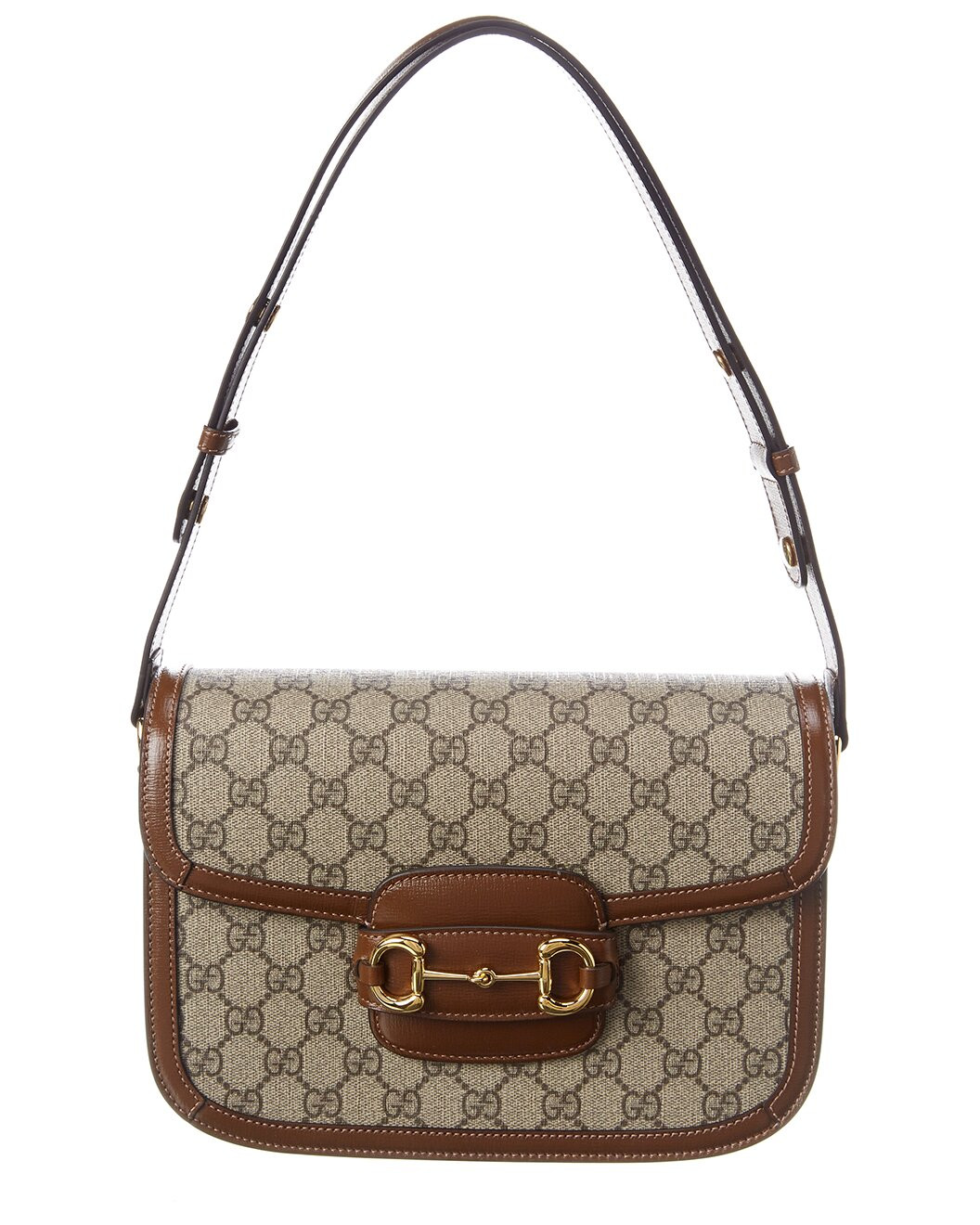 Horsebit 1955 GG Supreme Canvas & Leather Shoulder Bag | Gilt & Gilt City
