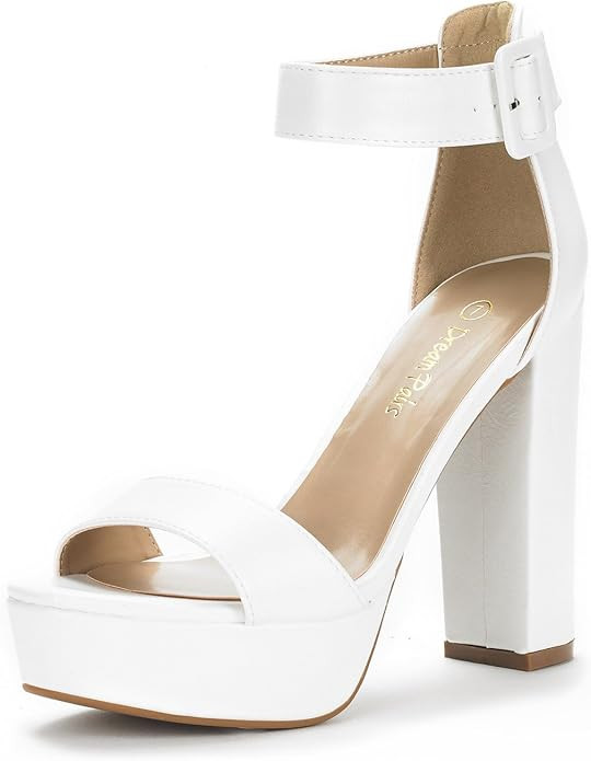 Amazon.com | DREAM PAIRS Women's Hi-Lo High Heel Platform Pump Sandals | Heeled Sandals | Amazon (US)