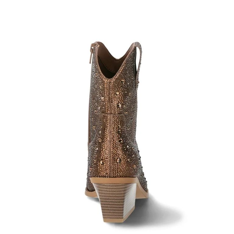 Madden NYC Women's Bling Short Cowboy Boots | Walmart (US)