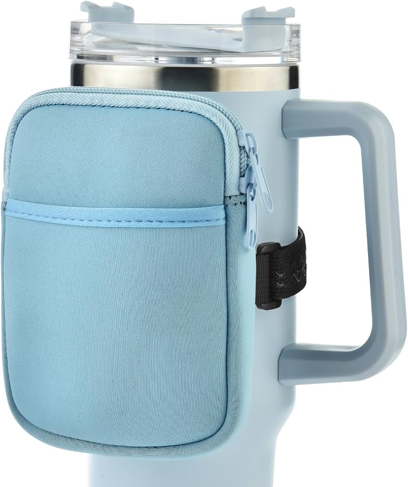 Yopria Water Bottle Pouch for Stanley Quencher Adventure 40oz & Stanley IceFlow 20oz 30oz,Tumbler... | Amazon (US)