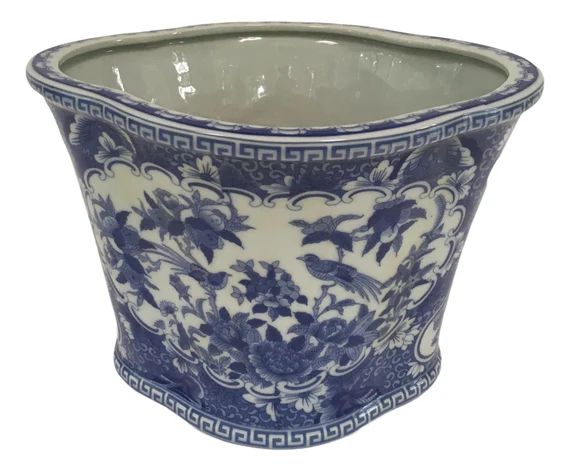 Chinese Blue & White Porcelain Planter | Etsy | Etsy (US)
