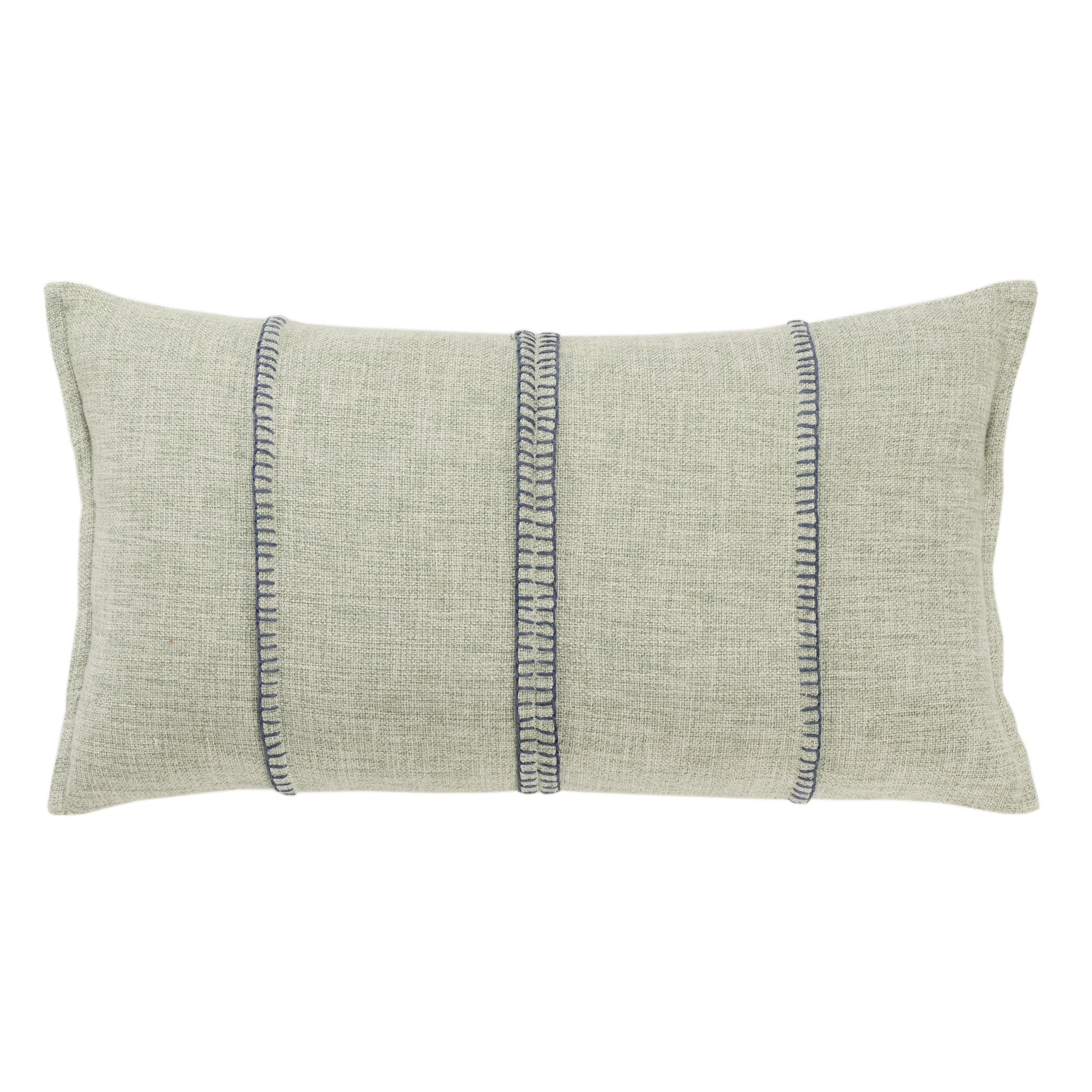 Epoch Embroidered Cotton Lumbar Throw Pillow | Birch Lane