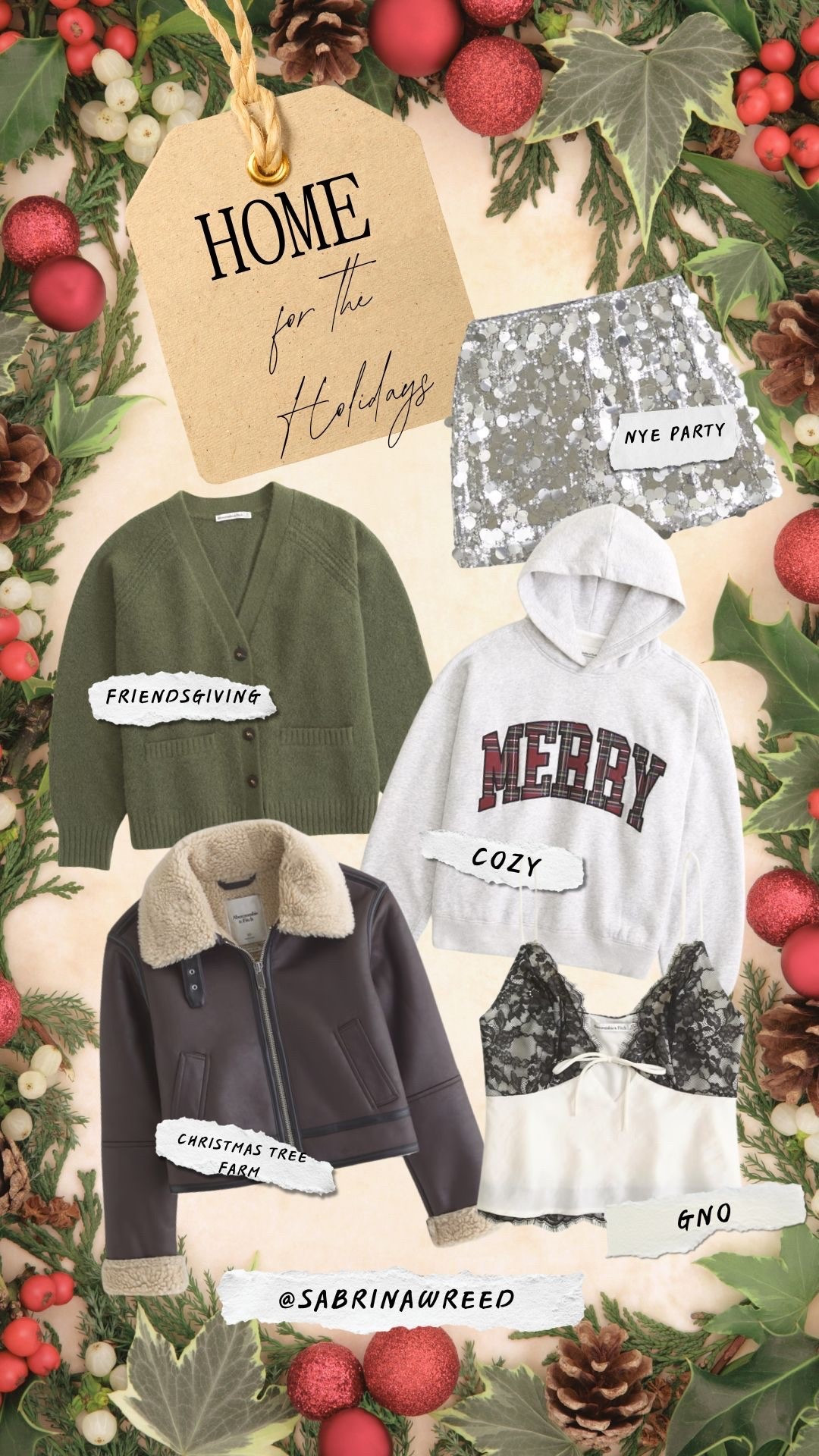 Abercrombie’s home for the holidays collection is live and oh so festive! Pieces for a cozy night in, going out to the hometown bar with your girls, to sparkly New Year’s Eve parties! 

#LTKParties #LTKHoliday #LTKSeasonal
