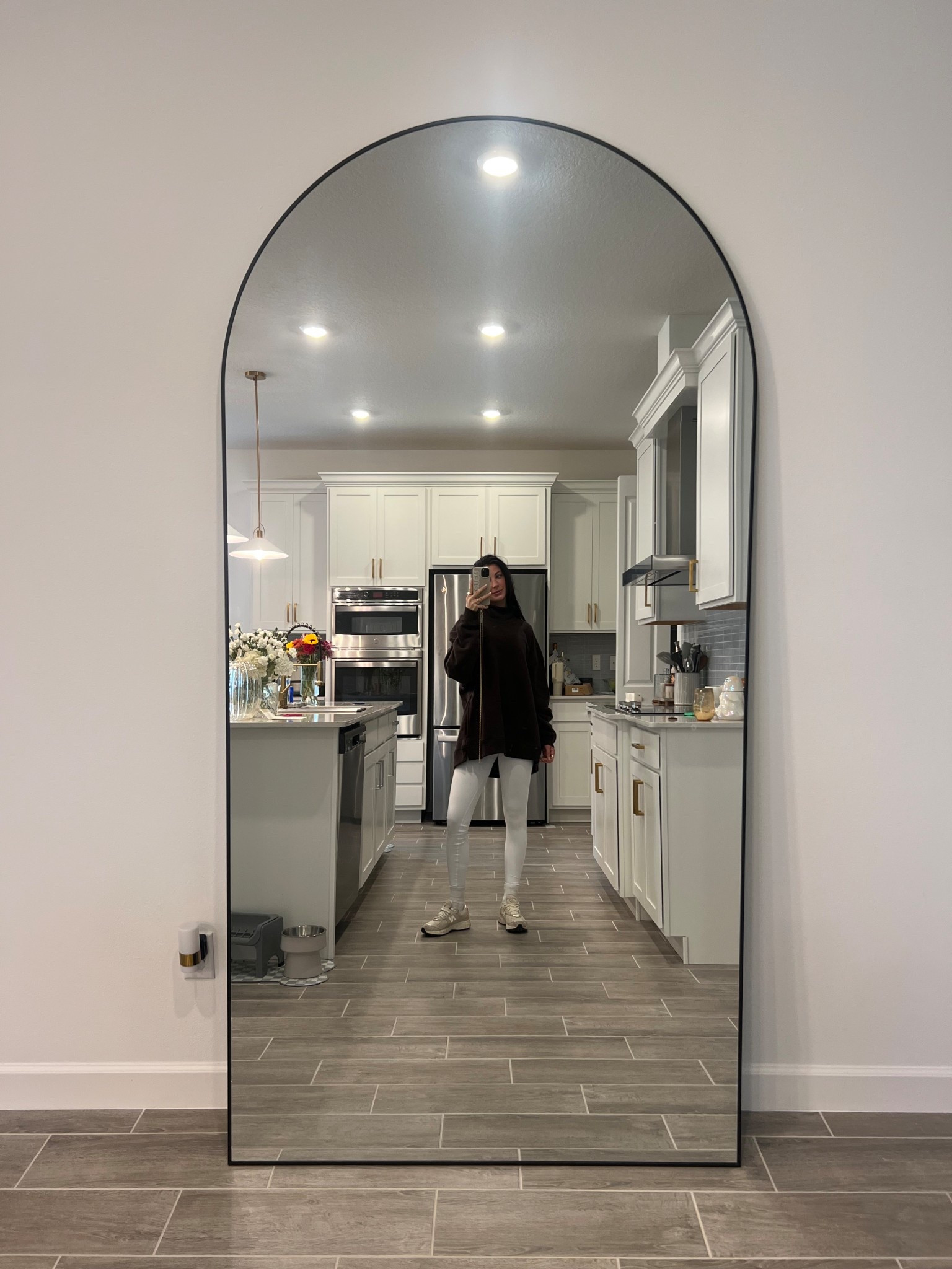 Our beautiful full length mirror🪞✨ ours is from Amazon but linked similar + more affordable options!