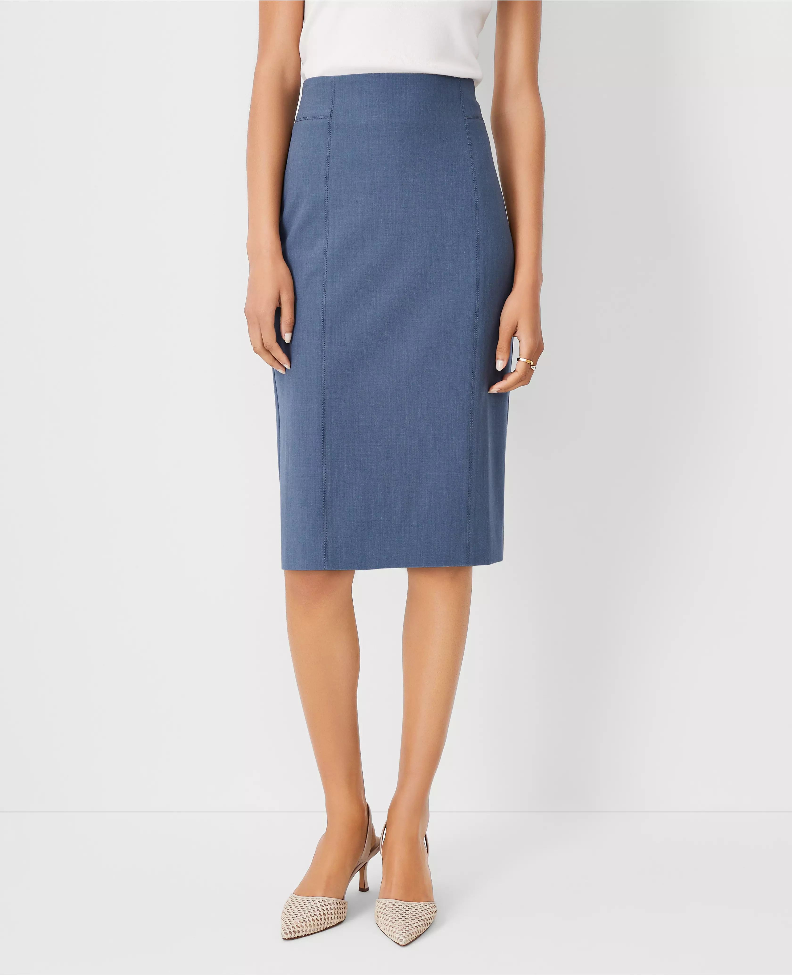 The Seamed Pencil Skirt in Bi-Stretch | Ann Taylor (US)