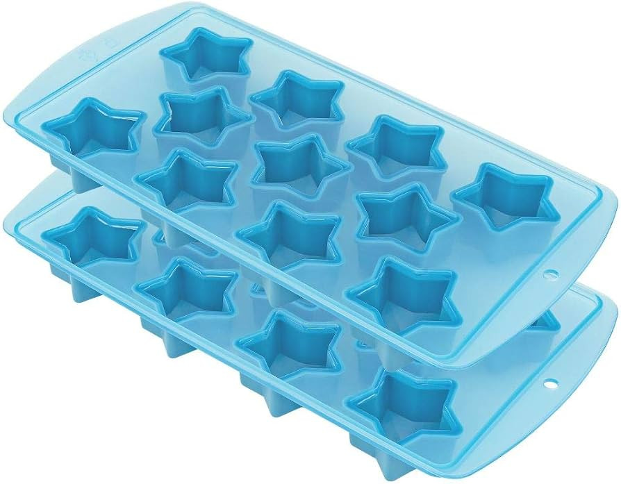 Fairly Odd Novelties Ice Cube Tray, Two Pack, Blue Stars | Amazon (US)