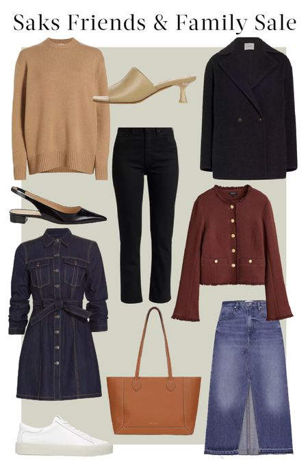 Picks from the Saks Friends & Family Event! 25% off fall new arrivals (no code needed) including sweaters, jeans, coats, shoes, bags, and more.

#sakssale #saksfifthavenue #saksfriendsandfamily #fallsale #camelcoat #falljeans #fallstyle #fallstyle2023 

#LTKstyletip #LTKsalealert #LTKSeasonal