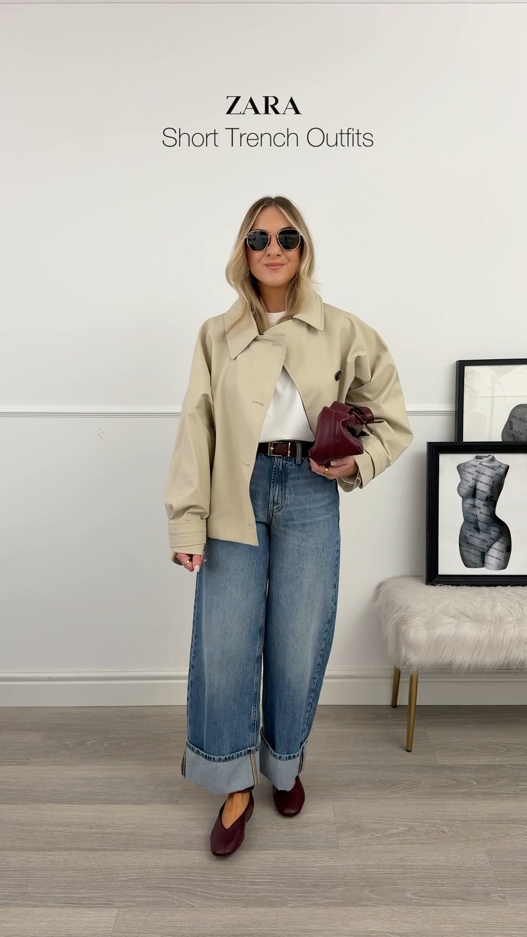 8 ways to style the Zara short trench for Spring. This is water resistant & the hood is detachable! I wear a size small 

#LTKsale #LTKjeans #LTKspring