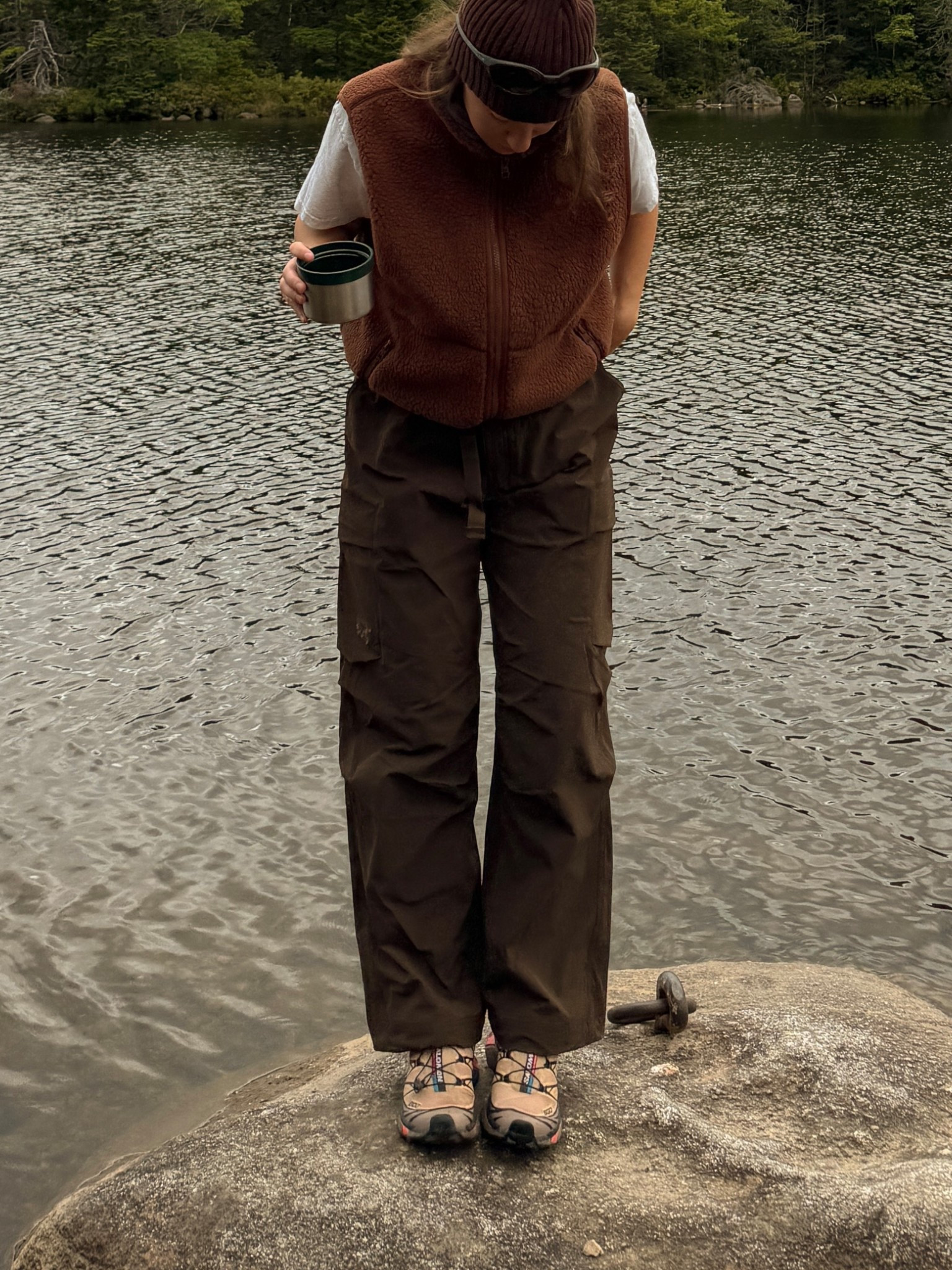 you’ll see me living in these all fall. 🤎 I’m usually a size 2 and sized up to a 6 for oversized look. ❤️‍🔥 #arcteryx #fall #fallstyle