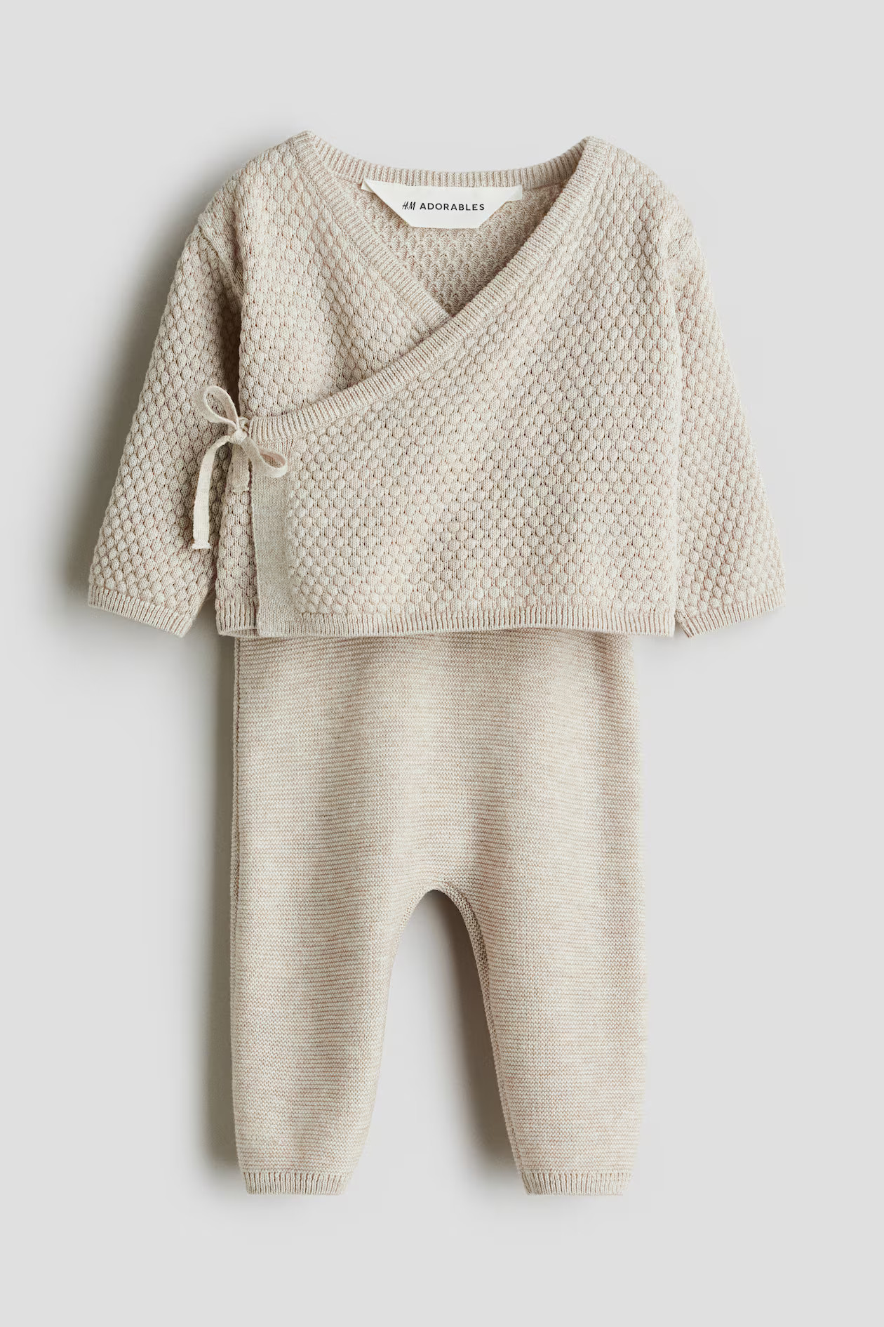 2-Piece Knit Cardigan and Pants Set | H&M (US + CA)