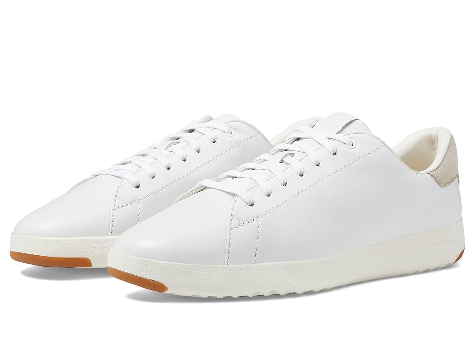 Cole Haan Grandpro Tennis Women's Lace up casual Shoes Optic White/Optic White : 6 C - Wide, Leather | Zappos