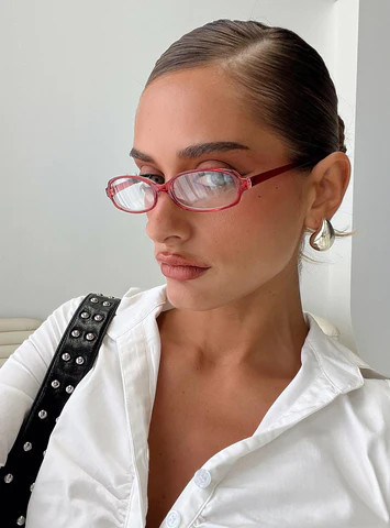 Take A Peek Glasses Red | Princess Polly US