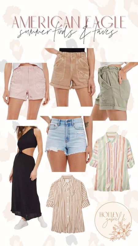 Some recent @americaneagle finds⚡️🫶🏼some on sale today! I do a small in the oversized striped shirts / dress, a 4 in the 90s boyfriend denim & a 6 in the cargo shorts! #AEPartner #AEJeans

#springfinds #springfit #sale #aesale #aedenim #curvydenim 

#LTKfit #LTKSeasonal #LTKFind