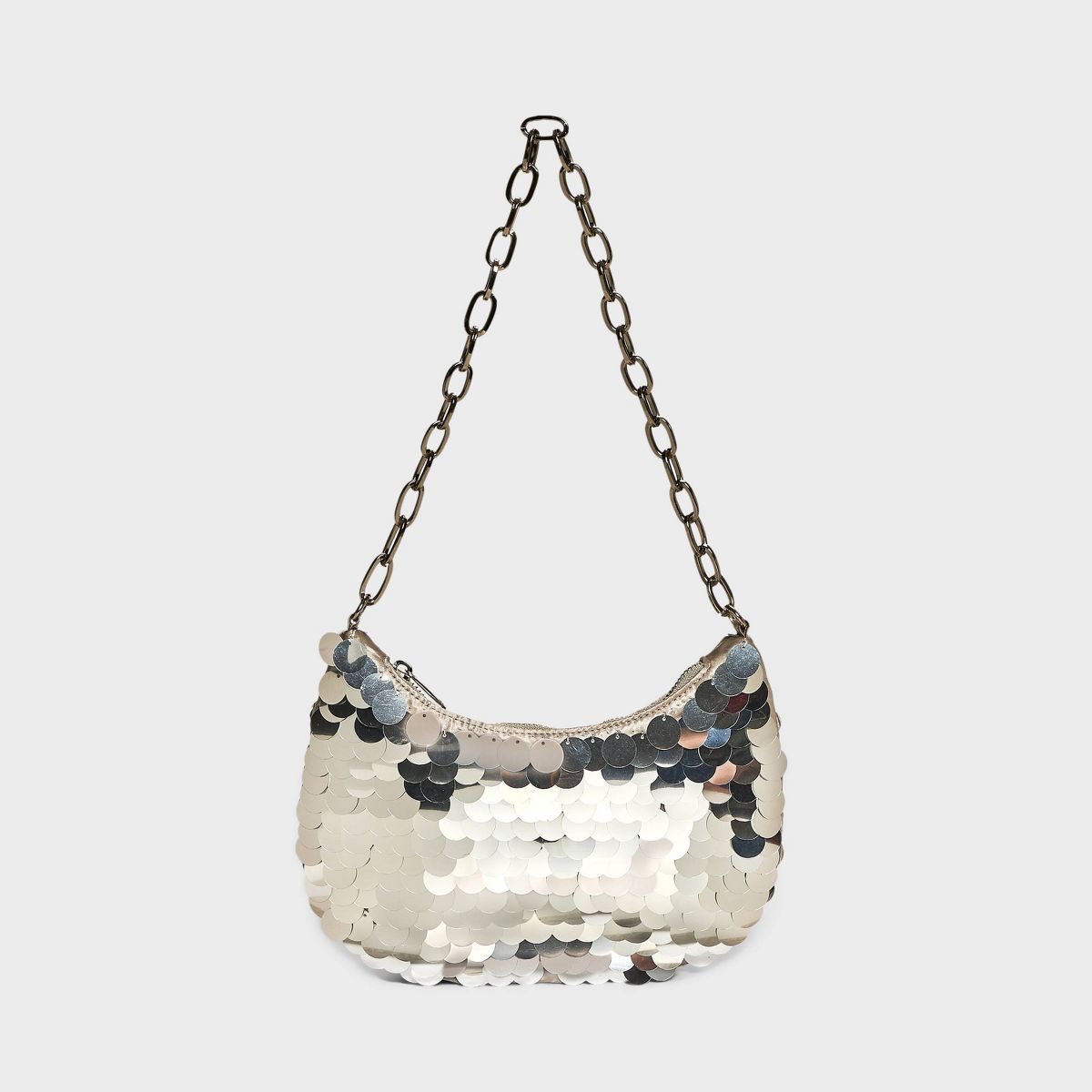 Slouchy Sequin Hobo Shoulder Handbag - Wild Fable™ Silver | Target