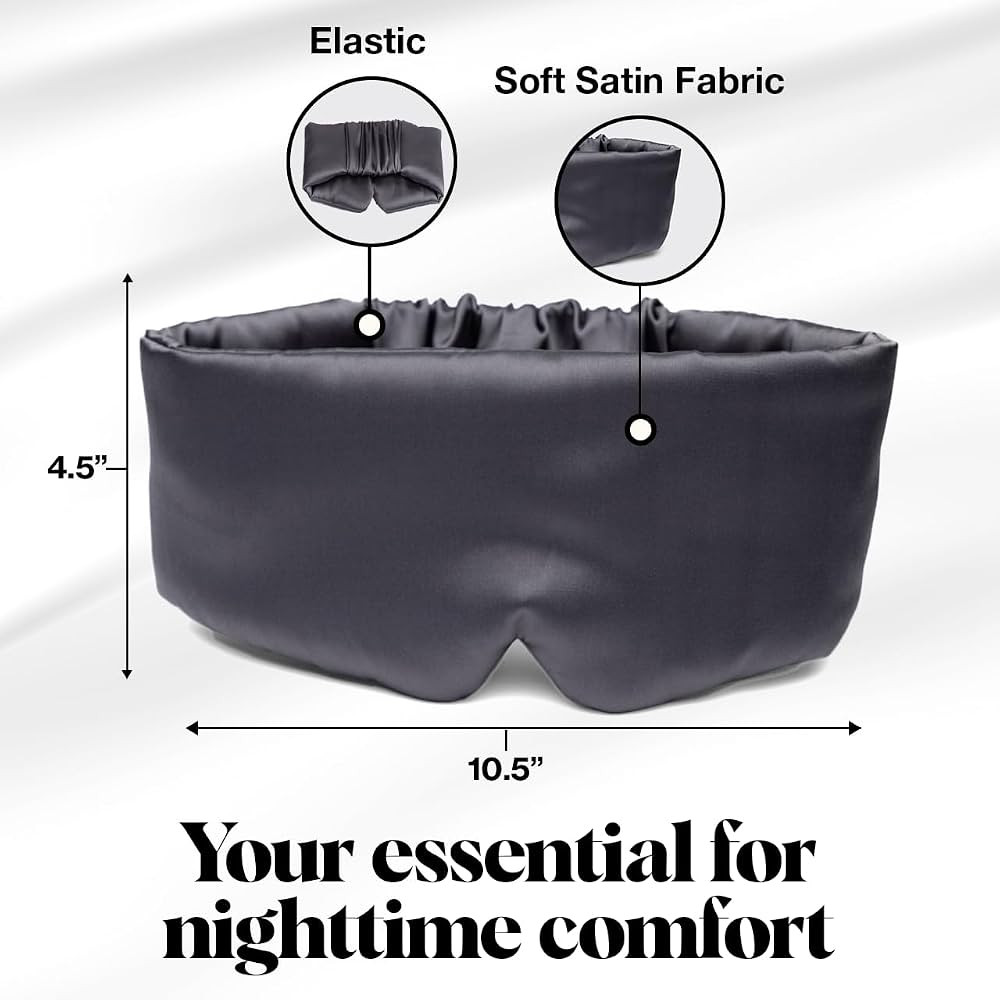 Kitsch Satin Sleep Mask - Eye Mask for Sleeping | Softer Than Silk Eye Sleeping Mask | Satin Blin... | Amazon (US)