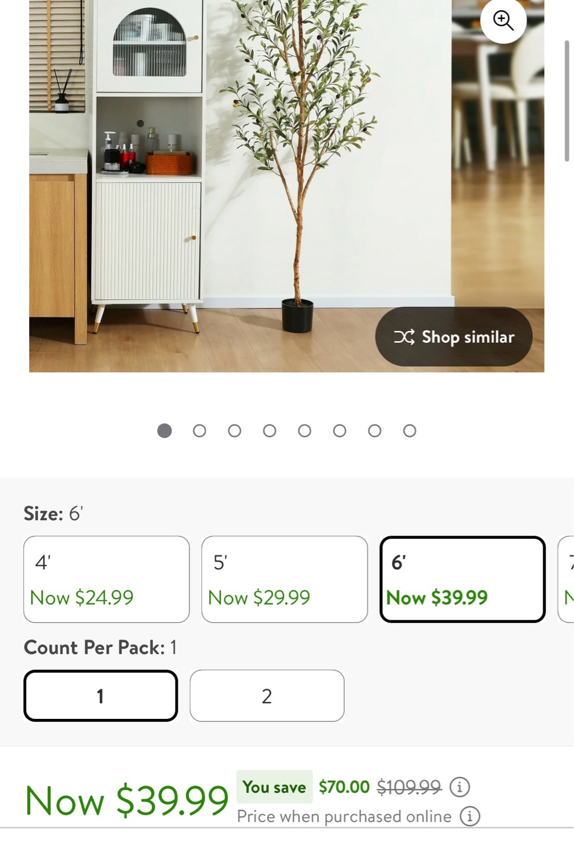 Olive tree on sale now at Walmart!! Save up to $70!!!

#LTKFindsUnder50 #LTKSummerSales #LTKHome