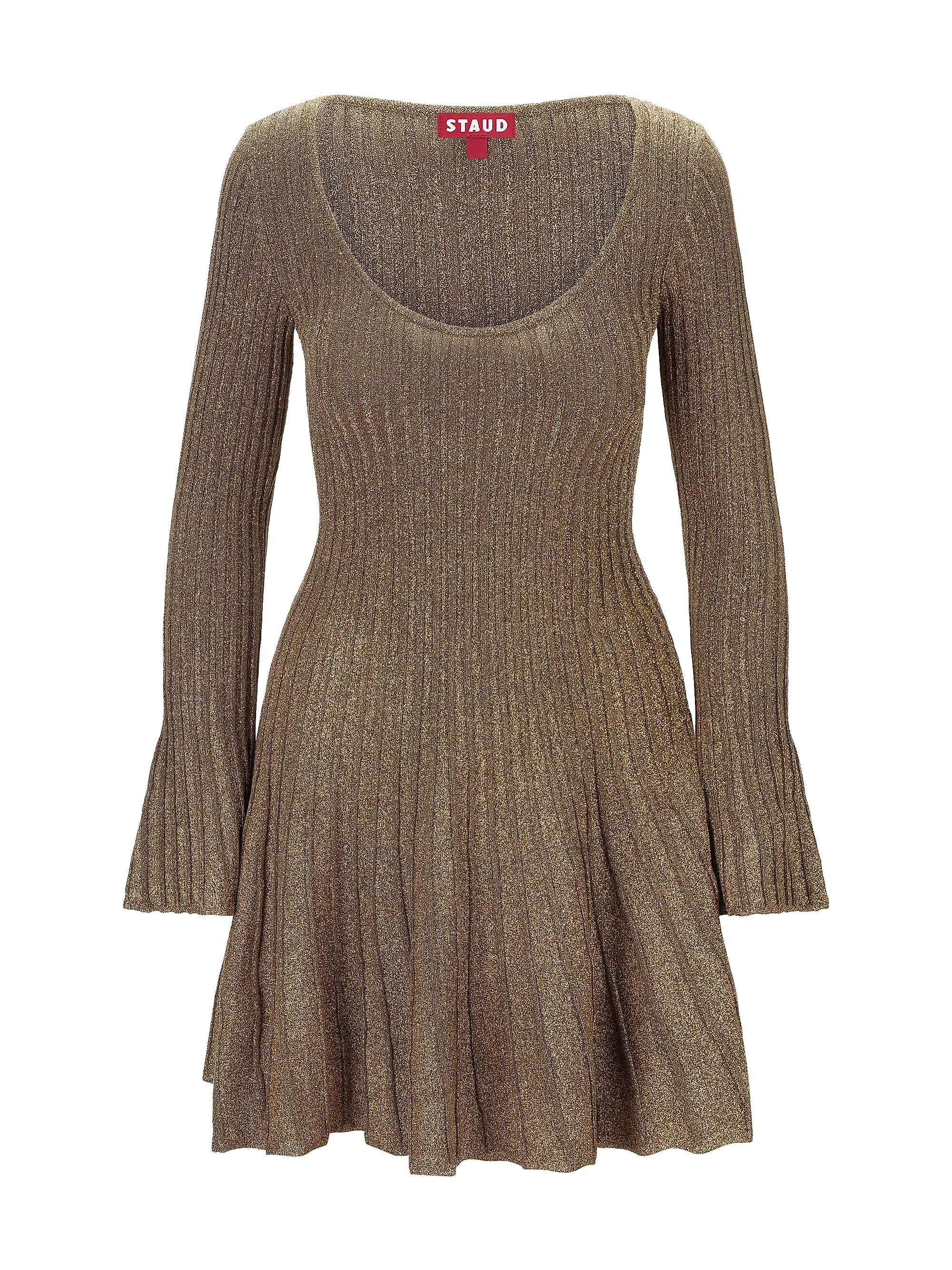 Raquel Metallic Rib-Knit Minidress | Saks Fifth Avenue