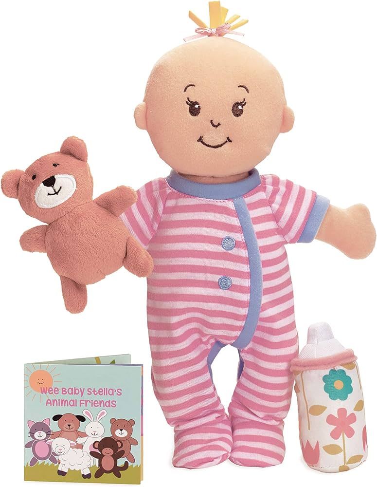 Manhattan Toy Wee Baby Stella Sleepy Time Scents Soft Doll Set, 12",Peach | Amazon (US)