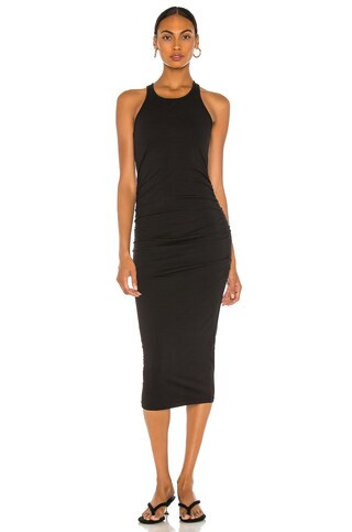 Michael Stars Racerback Midi Dress in Black from Revolve.com | Revolve Clothing (Global)