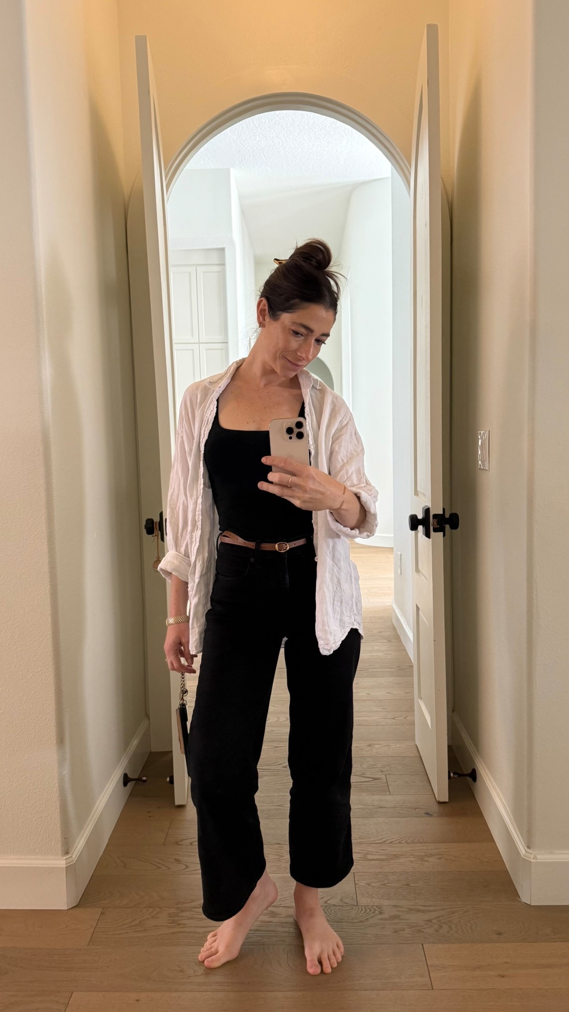 A pair of jeans, good tank, and linen top will never not look good  

#LTKgrwm #LTKSaleAlert #LTKTravel