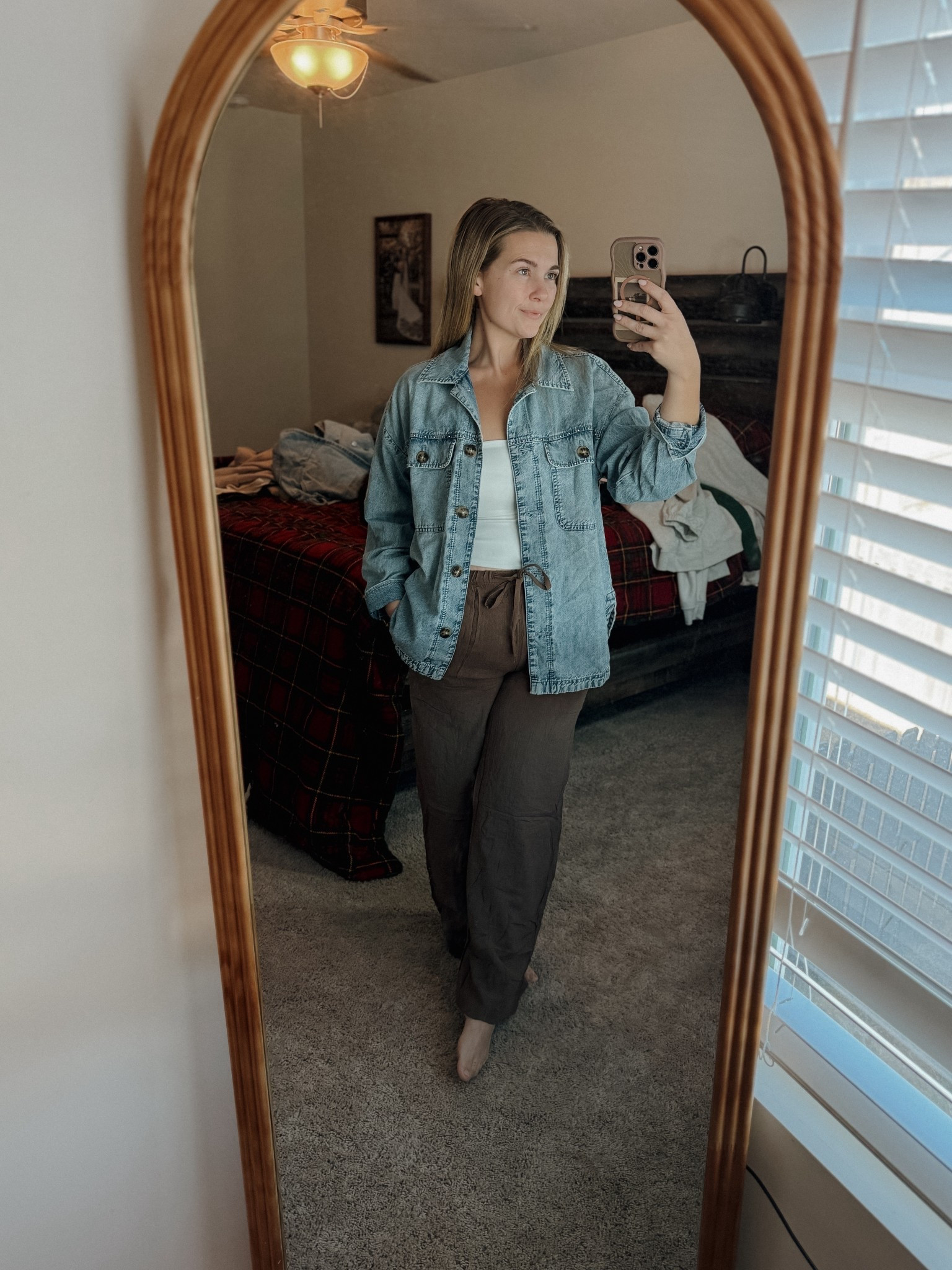 Linen & denim 🤎

#LTKmomlife #LTKootd #LTKgrwm