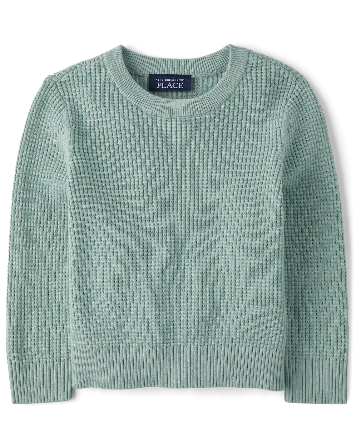 Baby And Toddler Boys Waffle Sweater - green | The Children's Place