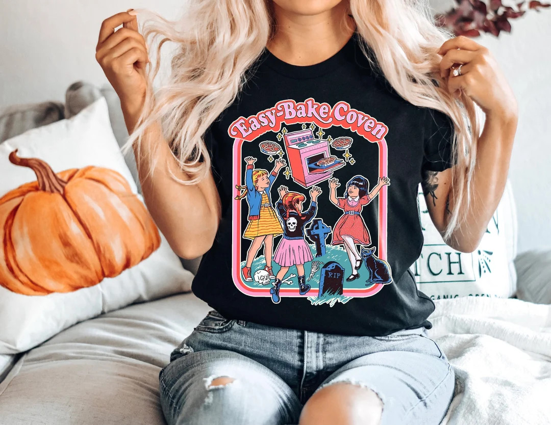 Halloween T-shirt, Easy Bake Coven Halloween , Retro Vintage Halloween 90s,Halloween Retro Shirts... | Etsy (US)