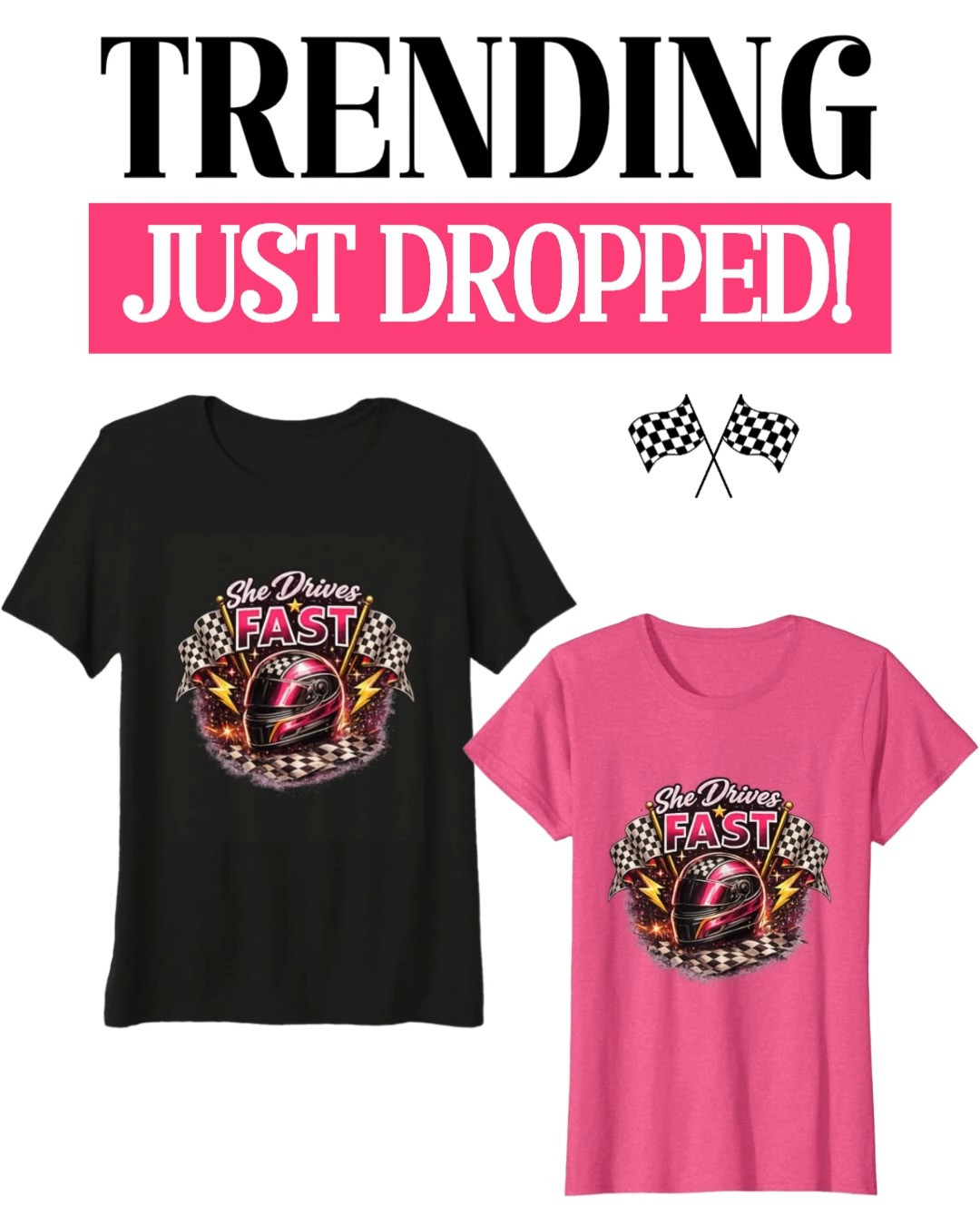 Just dropped and she’s bringing the speed 🔥🏁 This “She Drives Fast” racing design is bold, confident, and perfect for women who love fast cars and race day vibes. The graphic is eye catching with that trendy motorsport style that stands out whether you’re trackside or styling it casual 💨✨

#LTKstyle #LTKwomens #LTKfinds #LTKtrending #LTKfashion 

 

#LTKootd #LTKSeasonal #LTKActive