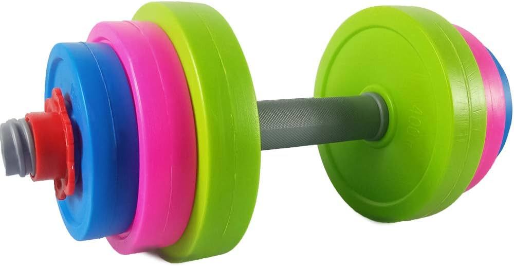 RAINBOW TOYFROG Toys Dumbbells -Kids Workout Equipment Set- Pretend Toddler Gym Stuff Weights for... | Amazon (US)