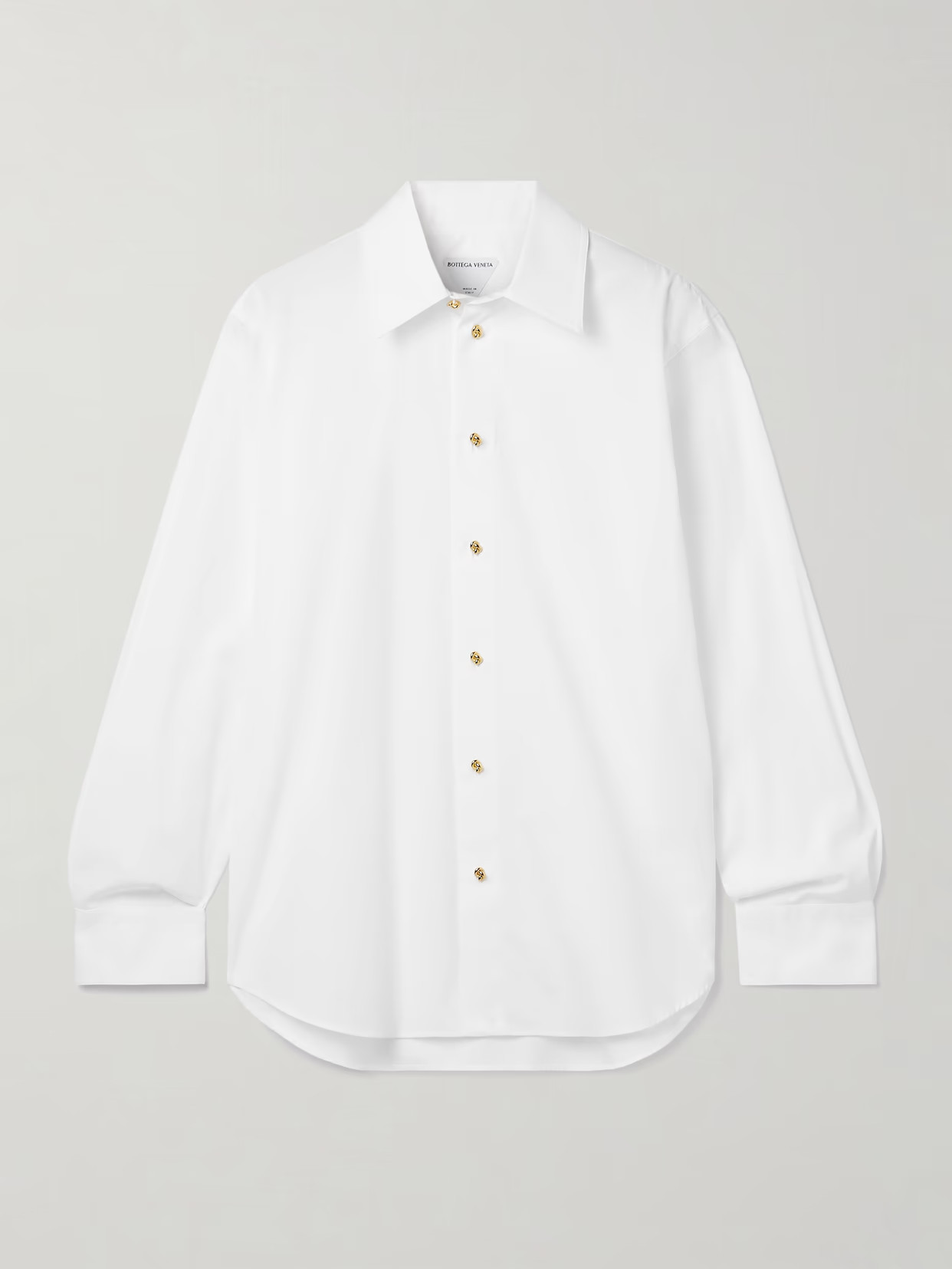 Bottega Veneta - Cotton-poplin Shirt - White | NET-A-PORTER (US)