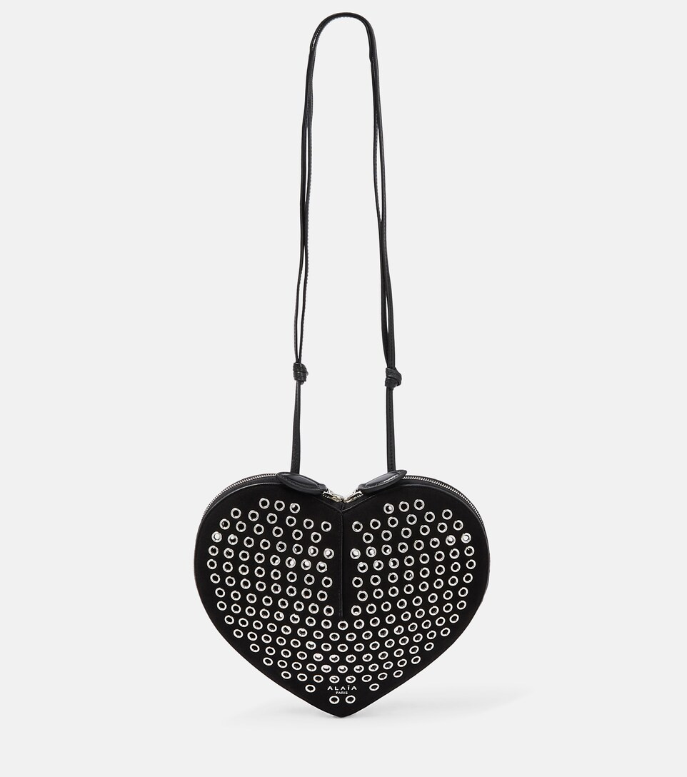Le Cœur studded leather shoulder bag | Mytheresa (INTL)