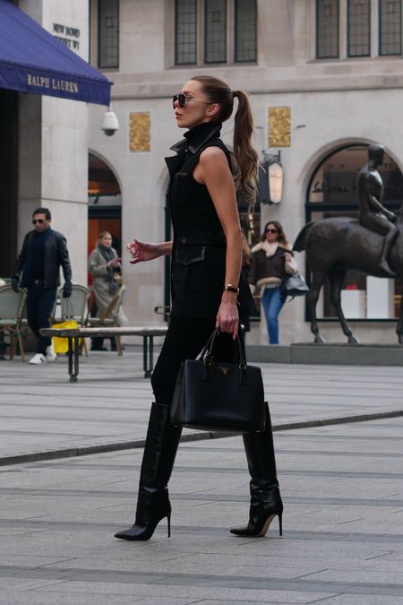 - Black sleeveless waist coat.
- Black knee high Paris Texas boots


#LTKworkwear #LTKSeasonal #LTKFind