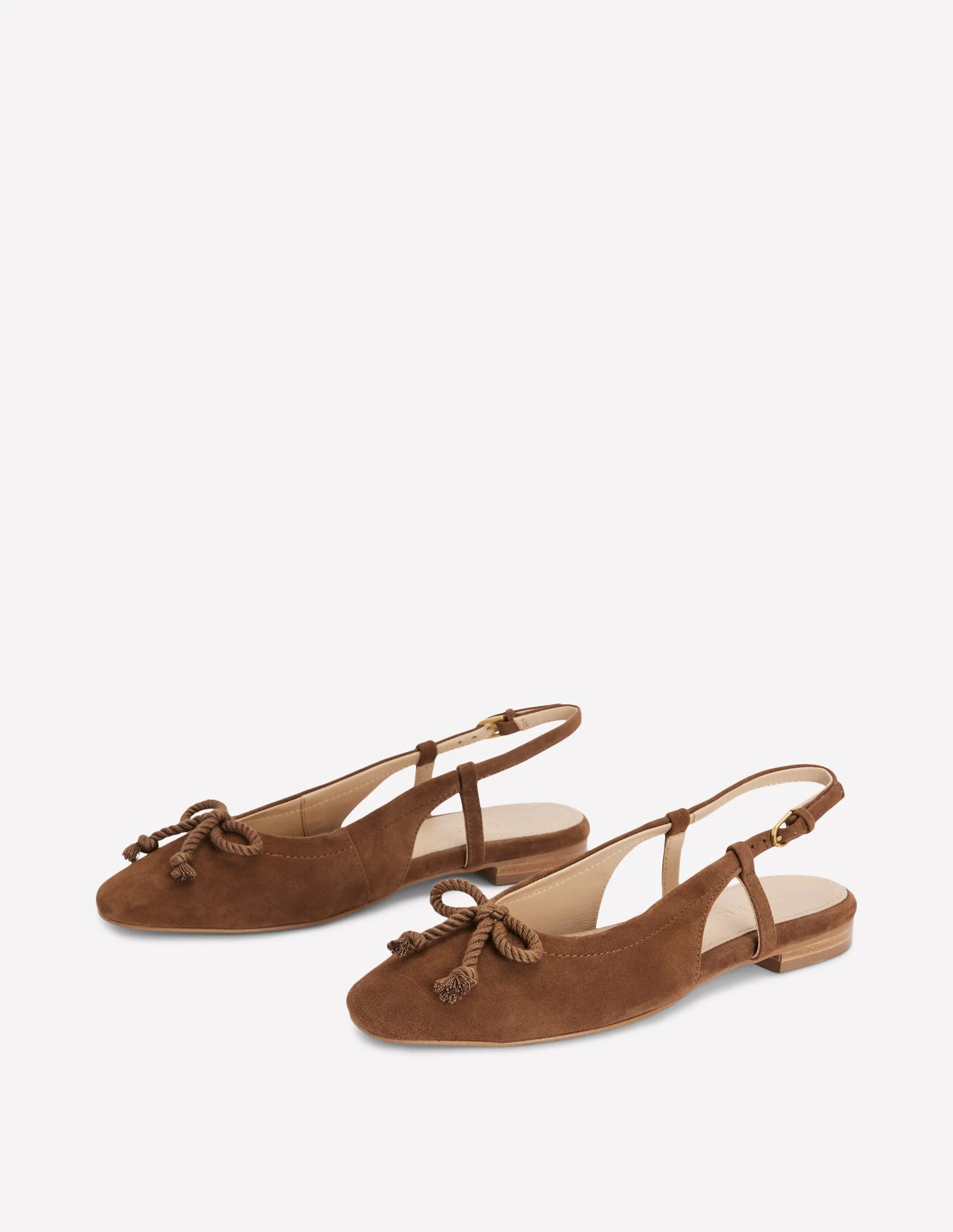 Easy Slingback Flats-Raw Umber | Boden (US)