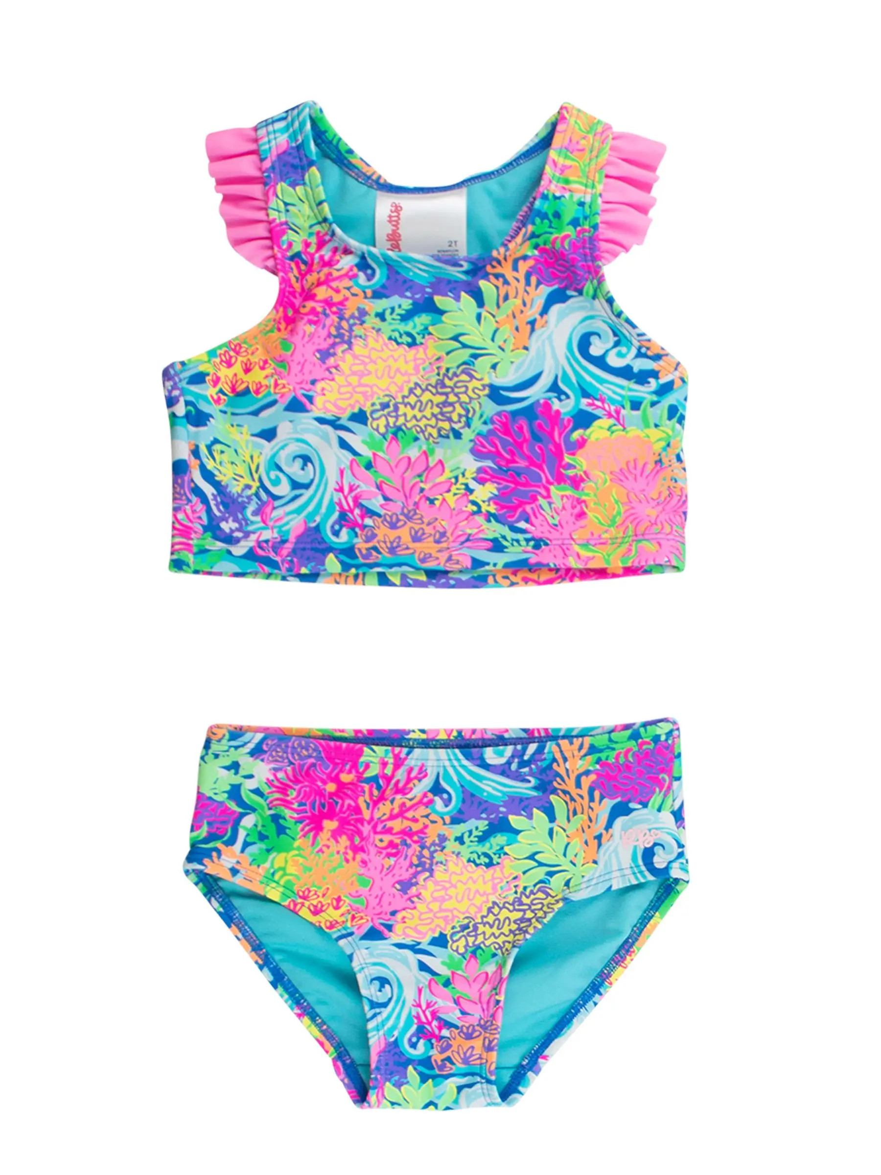 UPF50+ Sun Protected Racerback Flutter Tankini 2-Piece Swimsuit (Women) | Nordstrom | Nordstrom