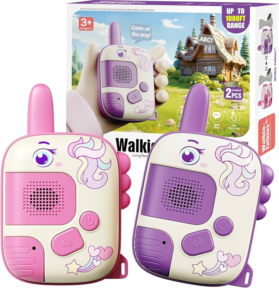 Walkie Talkies Toys for Girls:Unicorn Toys 2 Pack Birthday Gifts for 3 4 5-7 8 Year Old Girls Toy... | Amazon (US)