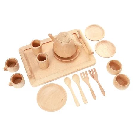 Pretend Play Kitchen Accessories Wooden Cooking Tea Set for Children s Play House Simulation Kitchen | Walmart (US)