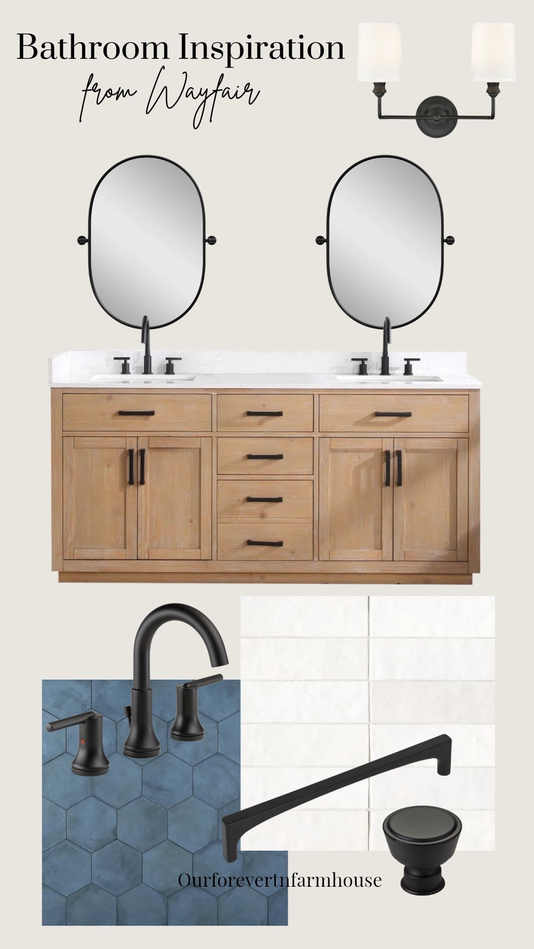 Bathroom remodel inspiration 🤍
Sharing a few bathroom mood boards I created using Wayfair finds including vanities, tile, lighting, plumbing fixtures, and hardware. If you're designing a bathroom or planning a remodel, this is a great place to start for inspiration.
Everything is linked here to help you recreate the look.

#ad @Wayfair    #Wayfair #WayfairPartner

#LTKHome