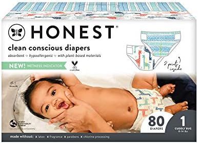 Amazon.com: The Honest Company, Club Box, Clean Conscious Diapers, Dots & Dashes + Multi-Color Gi... | Amazon (US)