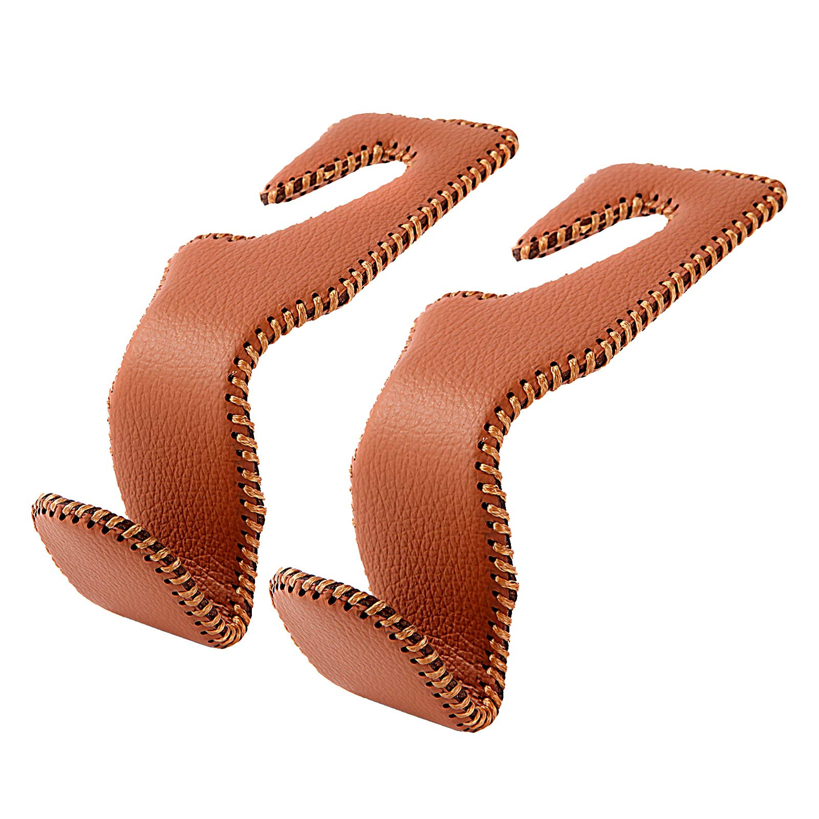 Purse Hook for Car, Superior Leather Headrest Hanger Matching Cars Interior, Brown Back Seat Orga... | Amazon (US)