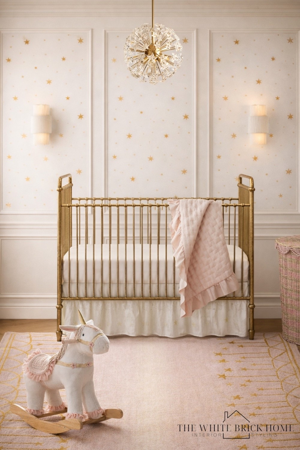 A dreamy, star kissed nursery where timeless brass meets soft blush layers - designed to feel magical and elevated. 

Nursery, nursery design, nursery decor, nursery rug, nursery theme, nursery decor, nursery wallpaper, girls room, toddler girl nursery, nursery pink girls, nursery girls rug, girls room nursery, pottery barn kids nursery, baby girl nursery, pink nursery, pink and fold nursery, pink girls nursery, crib, gold crib, nursery girls room rug, nursery girls bedding, nursery decor, nursery area rug, pink nursery, tutu du monde, pottery barn baby nursery pink 

#LTKKids #LTKBaby #LTKHome