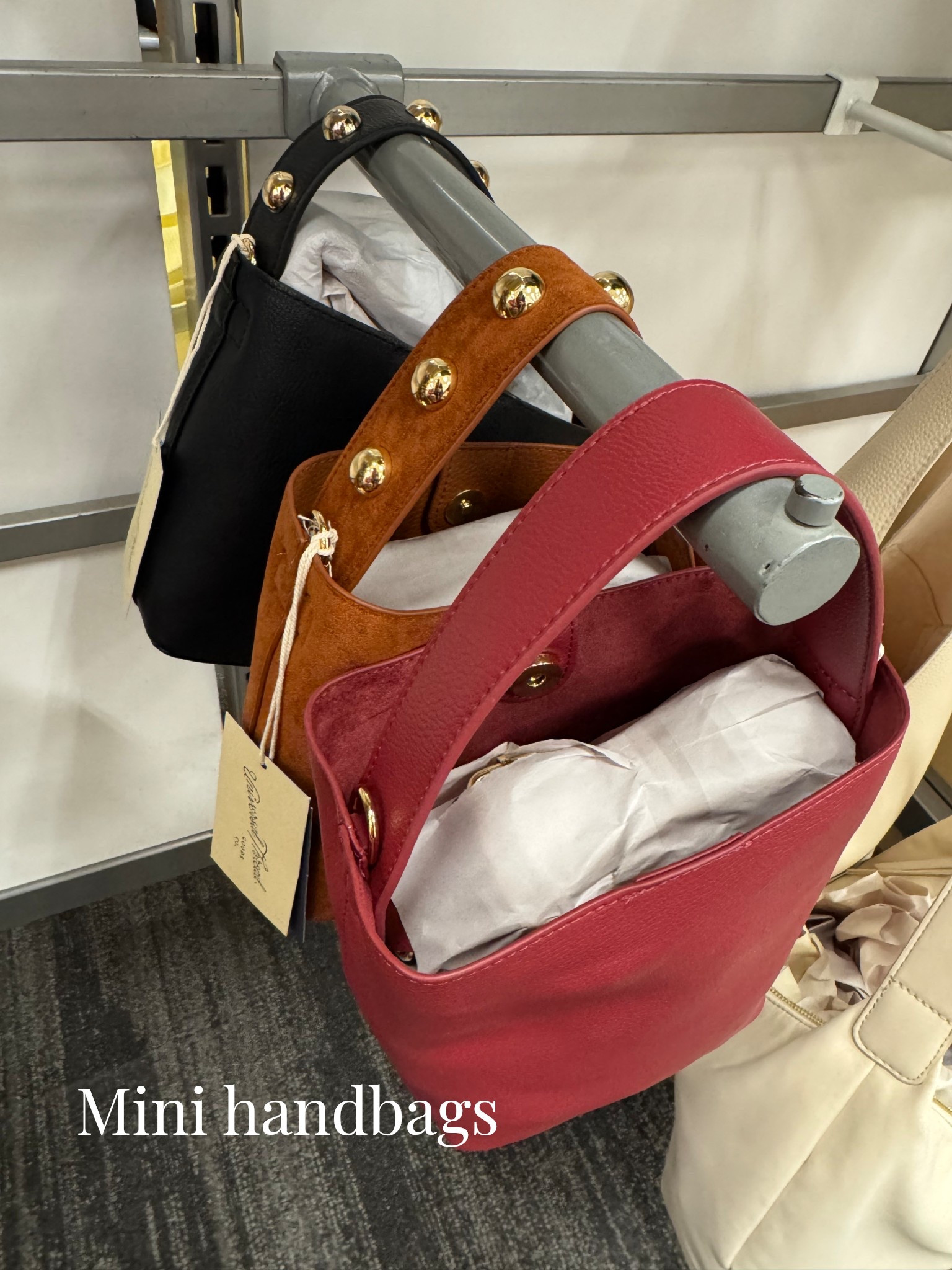 Target 🎯 Studded Handle Mini Bucket Crossbody Handbag - Universal Thread™ Black

#LTKBeauty #LTKWorkwear #LTKTravel