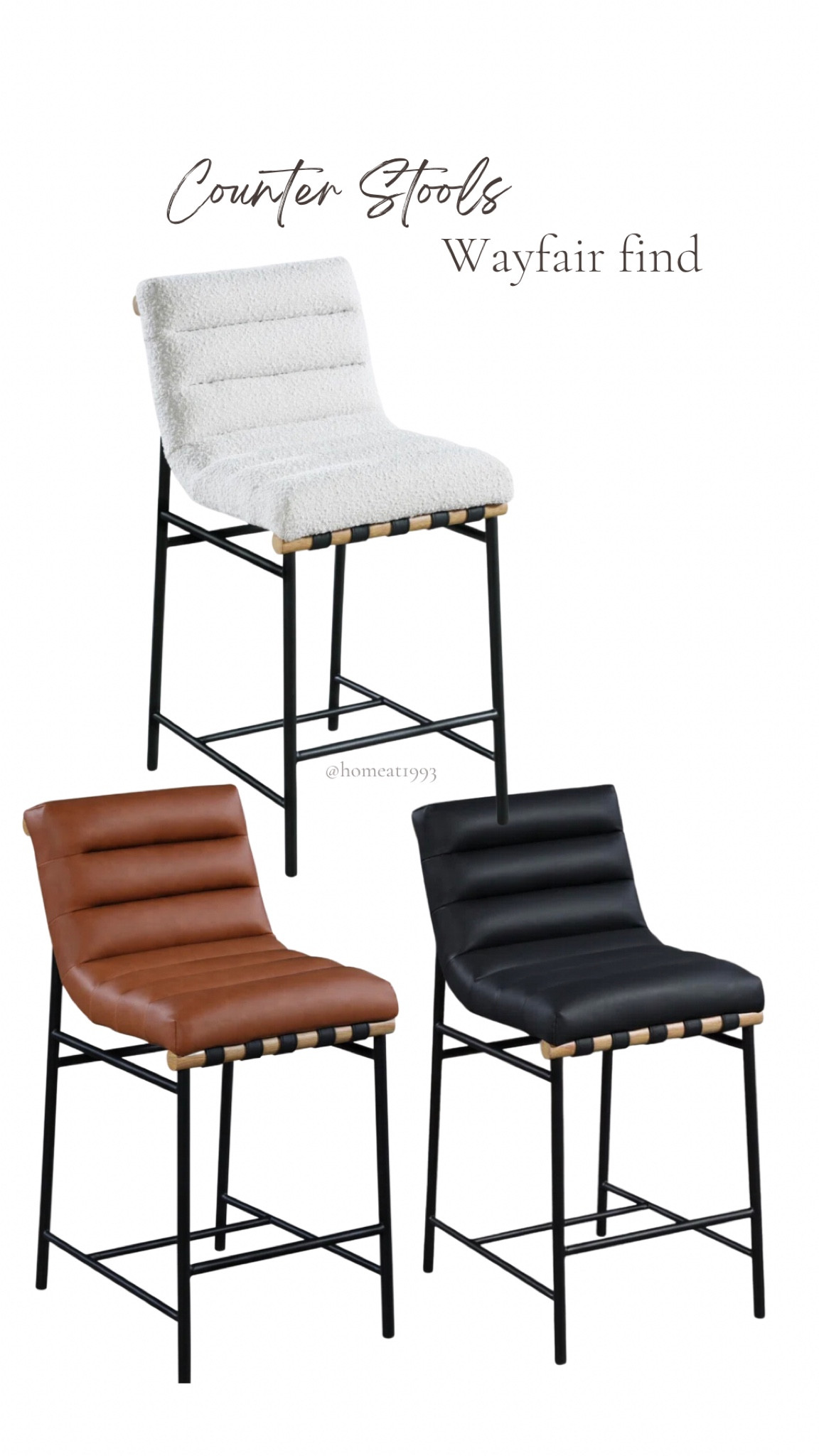 Counter stools Denver modern dupe affordable finds boucle leather modern bar stools 

#LTKfamily #LTKFind #LTKhome