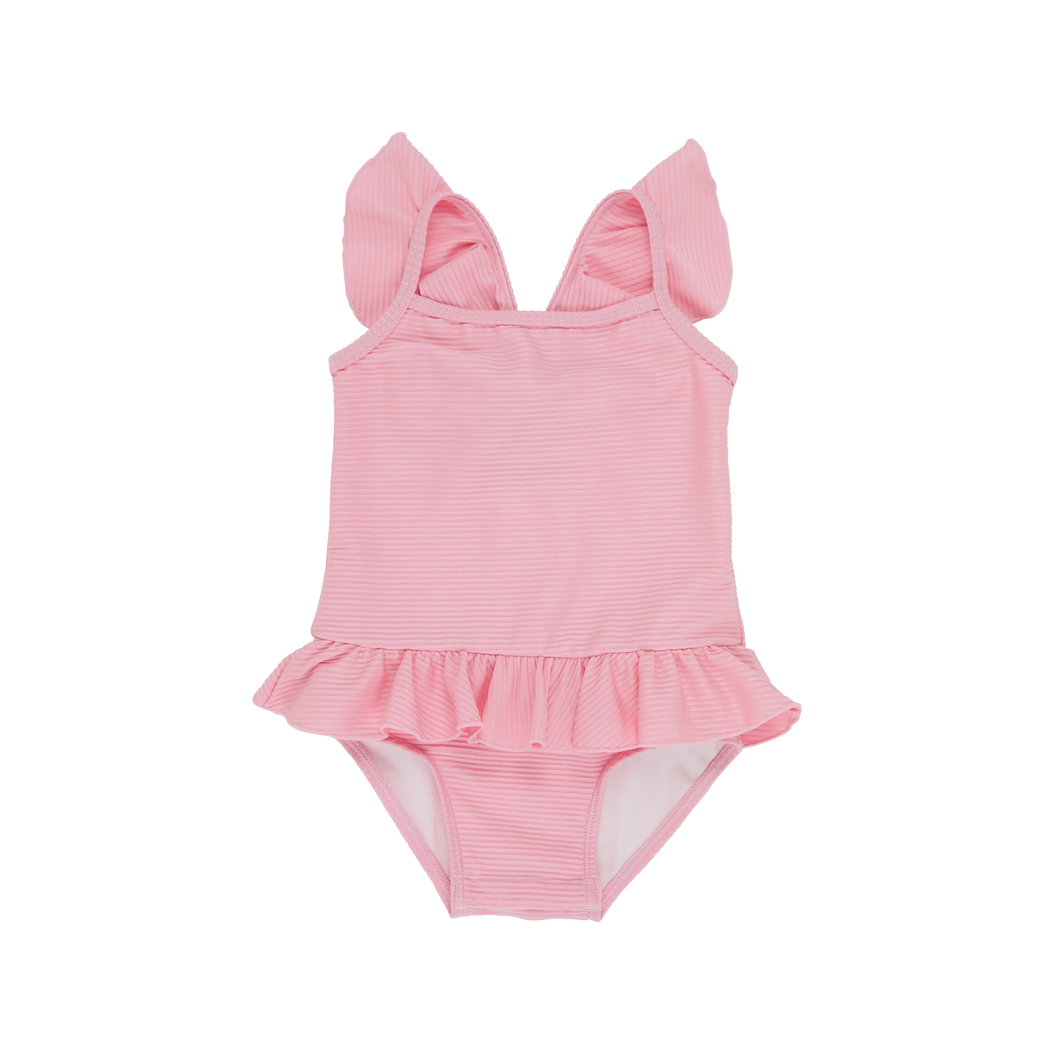 St. Lucia Swimsuit (Ribbed) - Pier Party Pink | The Beaufort Bonnet Company