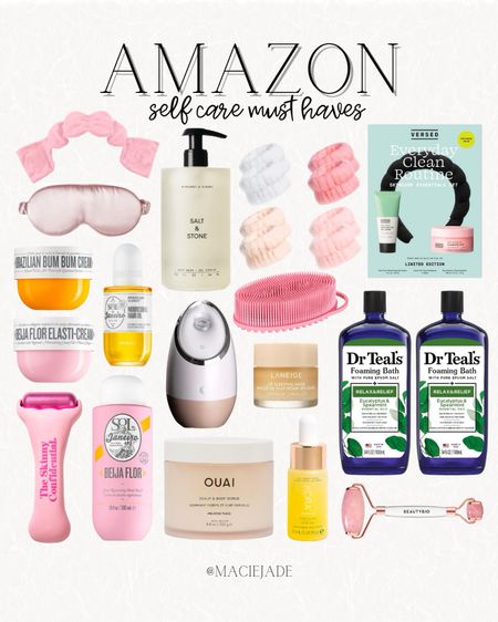Amazon self care must haves 😍✨ Amazon beauty / Amazon skincare / skincare essentials / Amazon haul / Amazon finds / self care night / skin care products / night routine / beauty routine / self care routine / facial steamer / body scrub / face roller / ice roller /   bath essentials / sleep mask / spa night / spa day / spa essentials 

#LTKbeauty #LTKfindsunder100 #LTKfindsunder50