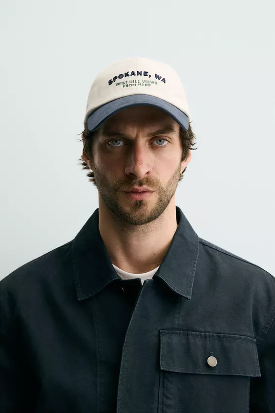 EMBROIDERED SLOGAN CAP | Zara UK
