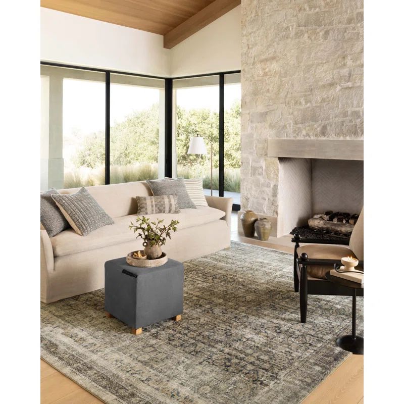 Amber Lewis x Loloi Morgan Navy / Sand Area Rug feat. CloudPile | Wayfair North America