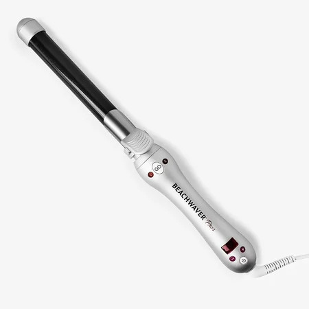 Beachwaver Pro Series Ceramic Rotating Curling Iron, Silver, 1 inch | Walmart (US)