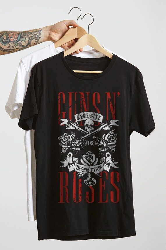 Guns N' Roses Rock T-Shirt, shirts unique print Tshirts 659 | Etsy (US)